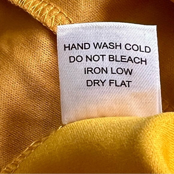 IRIS Mustard Colored Crocheted Lace Spaghetti Strap Romper—SZ. Small - Picture 9 of 9